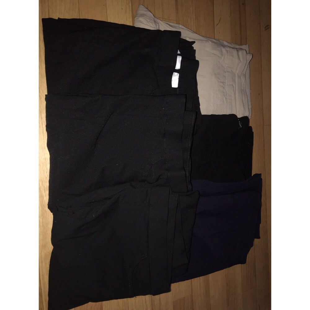 Women Pull On Straight Leg Pants Lot of 5 Pairs - Size 10 Mixed Brands